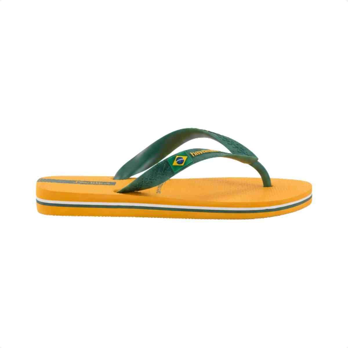 Chinelo Dedo Infantil Ipanema Brasil Amarelo Amarelo/Verde Escuro 7