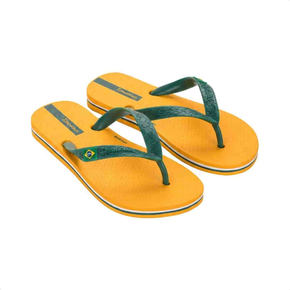 Chinelo Dedo Infantil Ipanema Brasil Amarelo