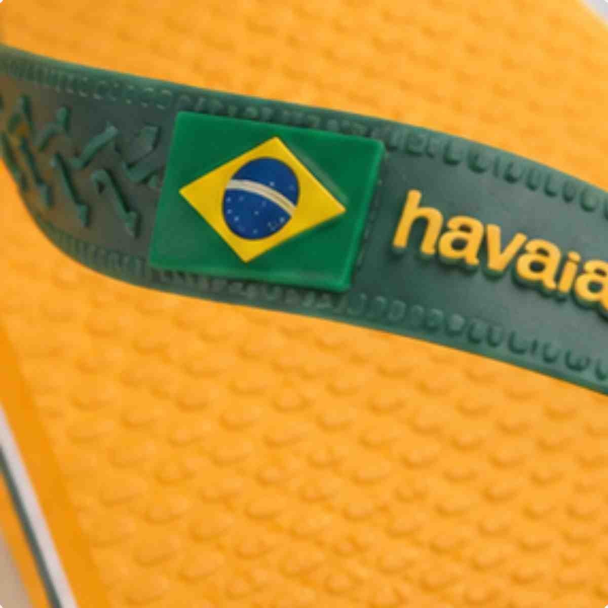 Chinelo Dedo Infantil Ipanema Brasil Amarelo Amarelo/Verde Escuro 2