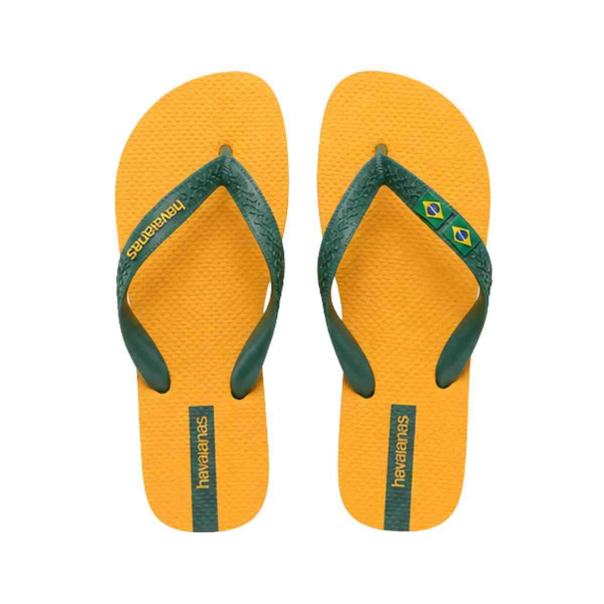 Chinelo Dedo Infantil Ipanema Brasil Amarelo Amarelo/Verde Escuro 3