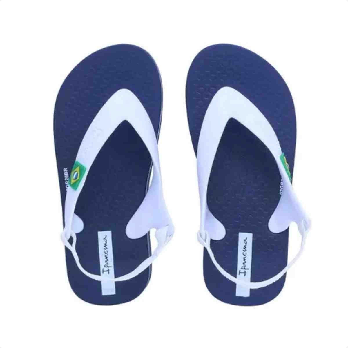 Chinelo Dedo Infantil Ipanema Brasil Baby Ii Azul Azul/Branco 3