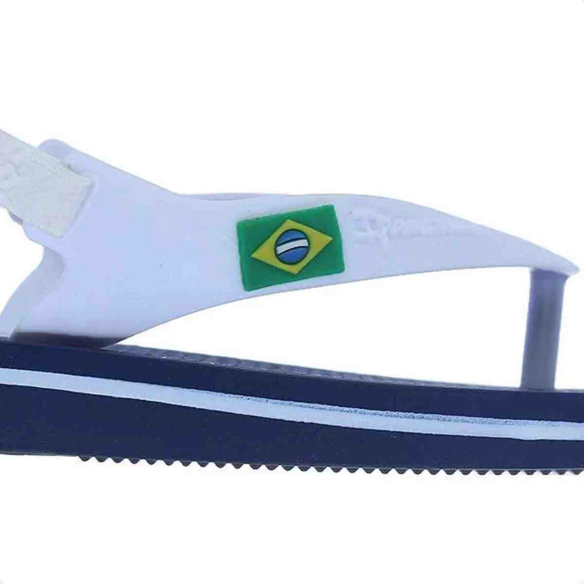 Chinelo Dedo Infantil Ipanema Brasil Baby Ii Azul Azul/Branco 7