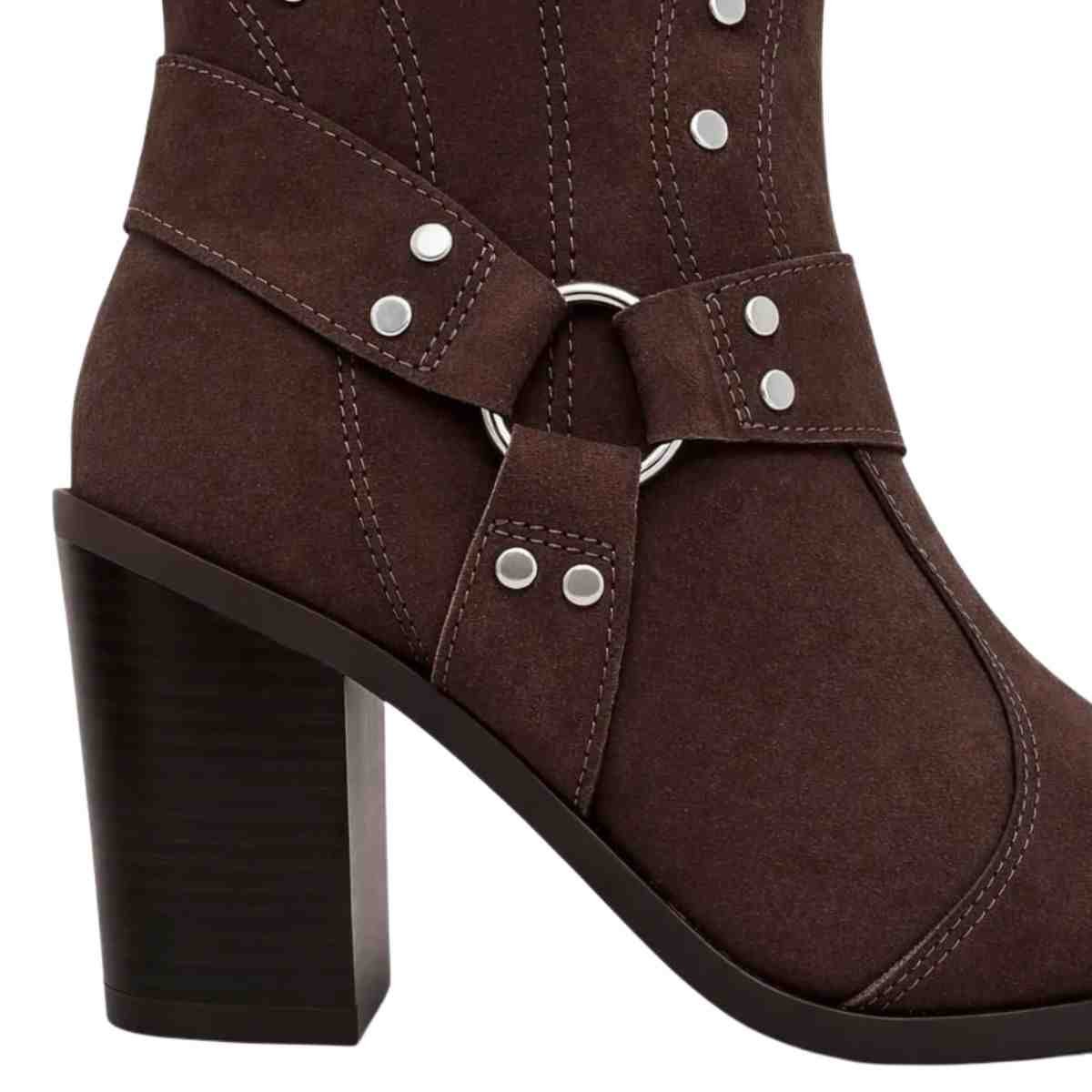 Bota Feminina Country Vizzano Western Texano Marrom Cacau 4