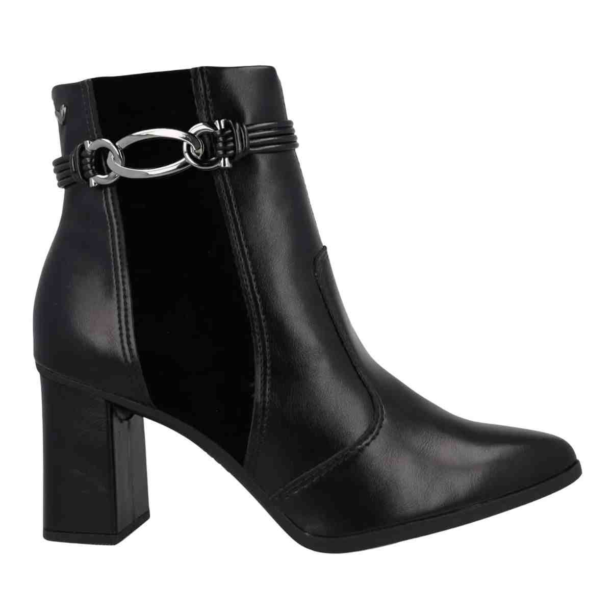 Bota Feminina Cano Médio Mississipi Preta Preto 1