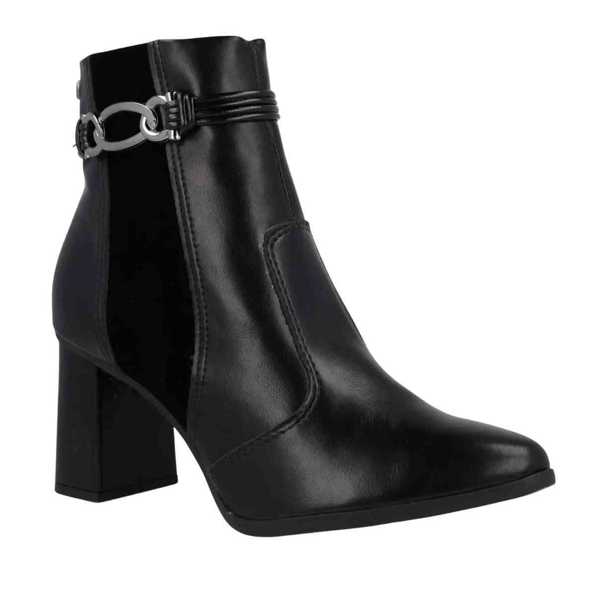 Bota Feminina Cano Médio Mississipi Preta Preto 2