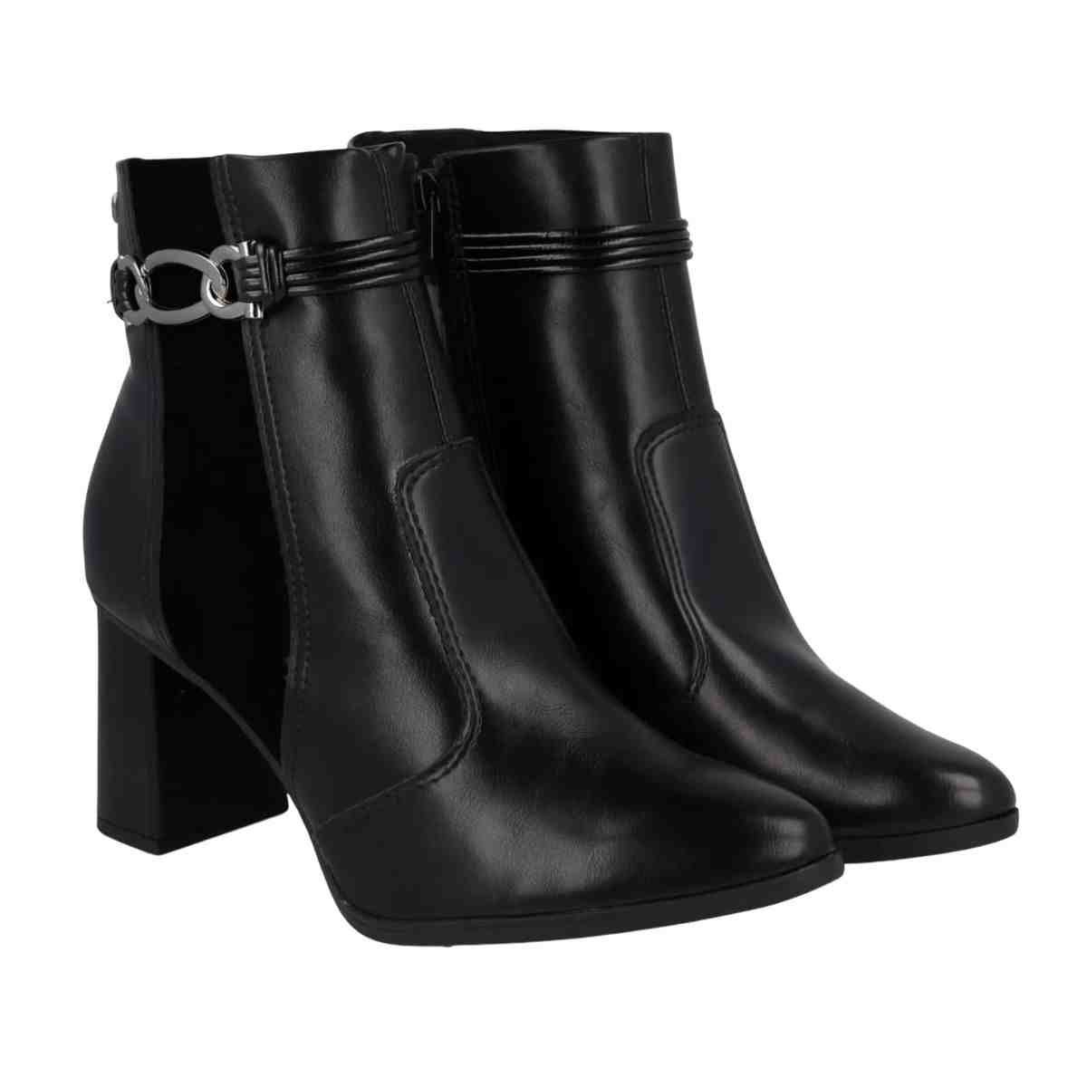 Bota Feminina Cano Médio Mississipi Preta Preto 4