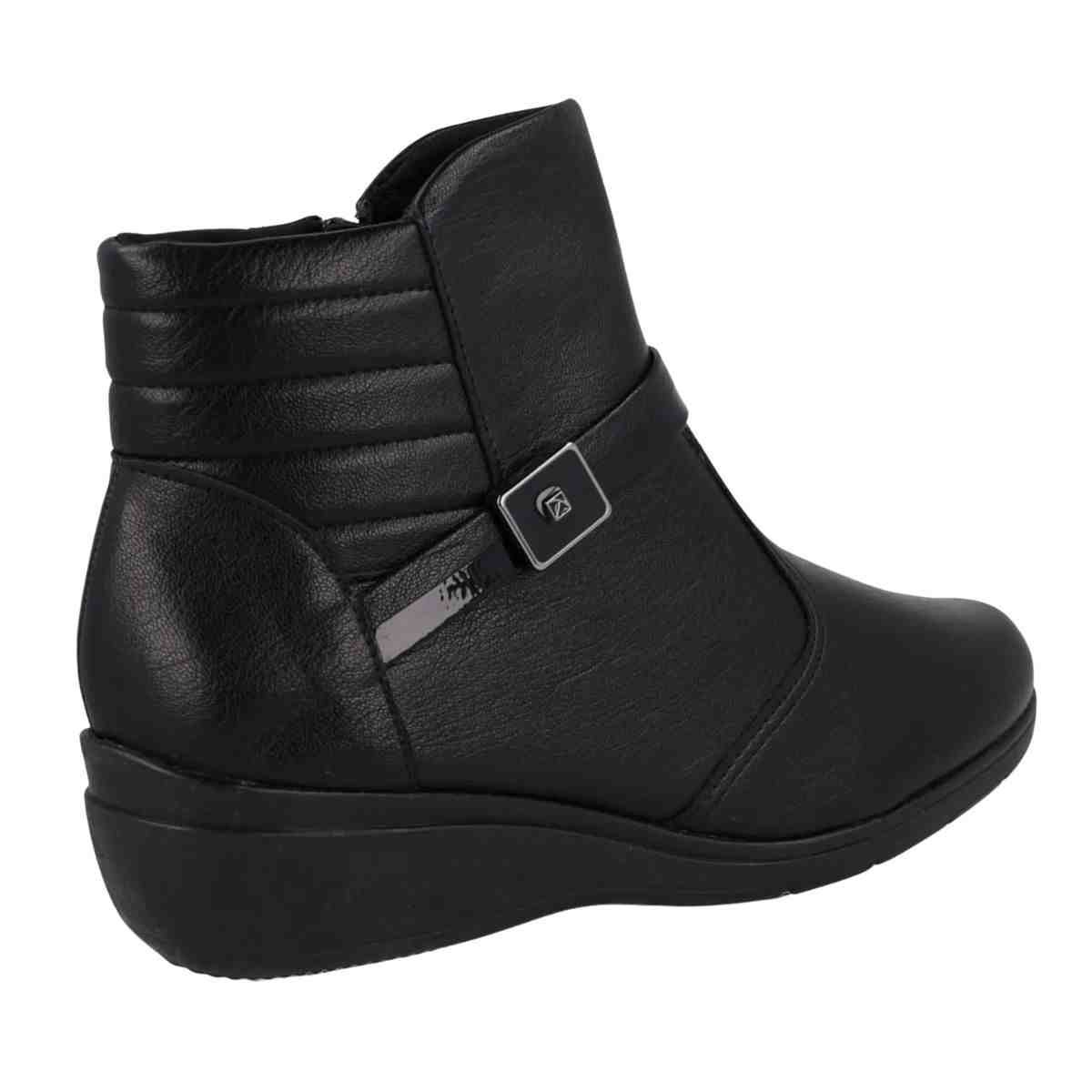 Bota Feminina Cano Baixo Piccadilly Preta Preto 6