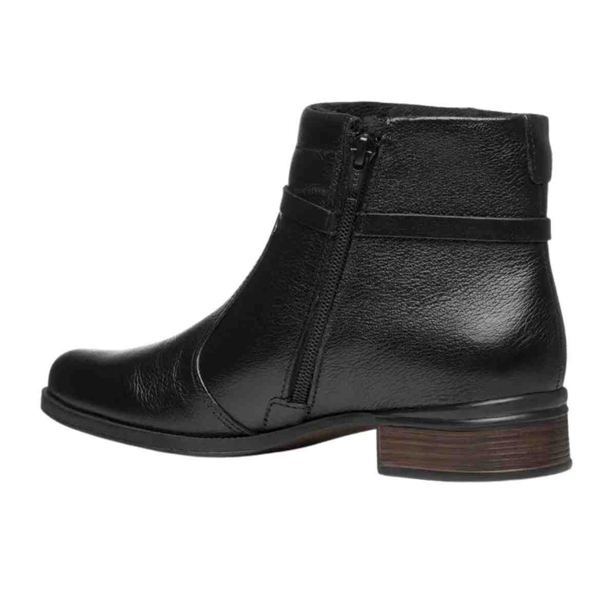 Bota Feminina Cano Baixo Pegada Diana Preta Preto 5