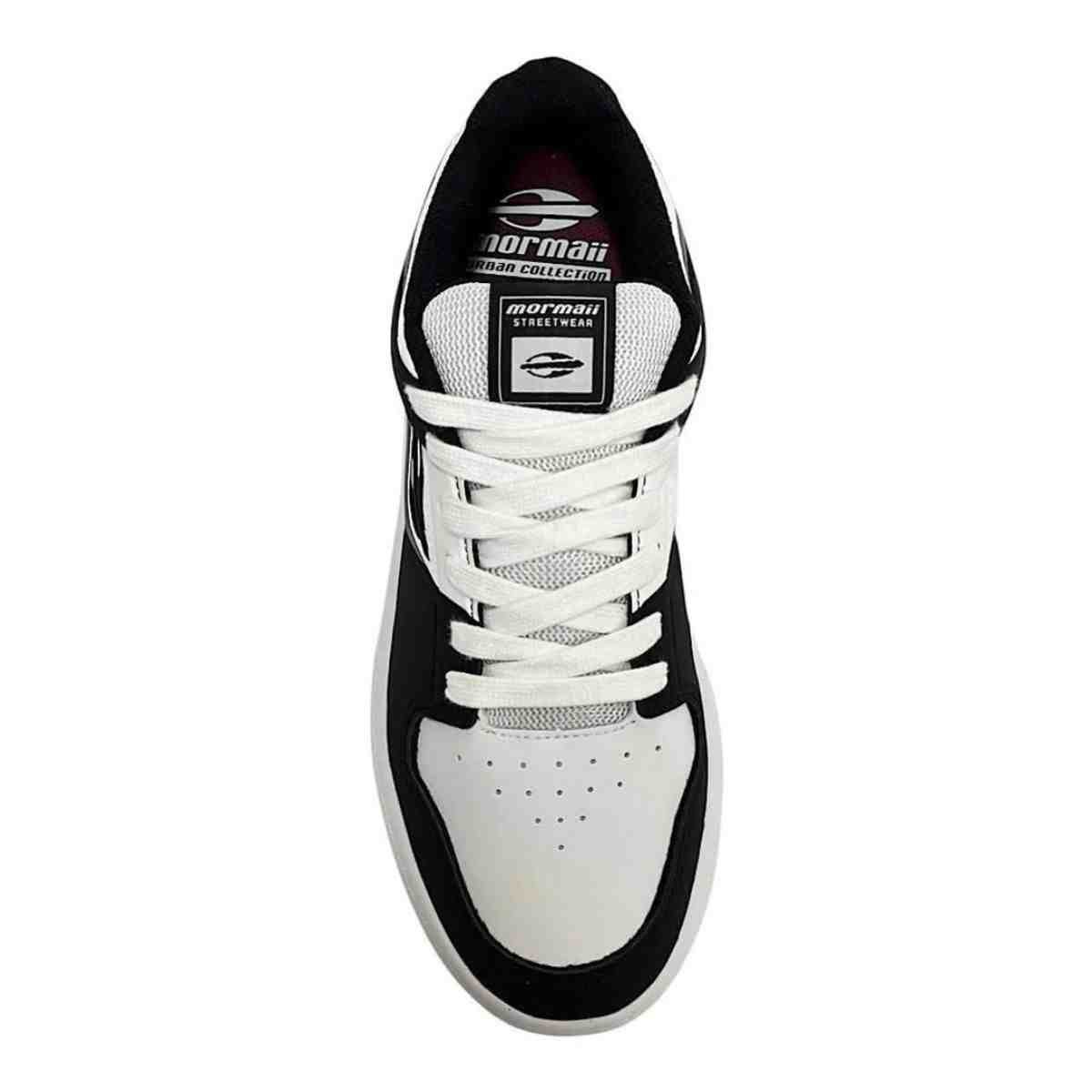 Tenis Street Masculino Mormaii Joaca Branco E Preto Branco/Preto 4