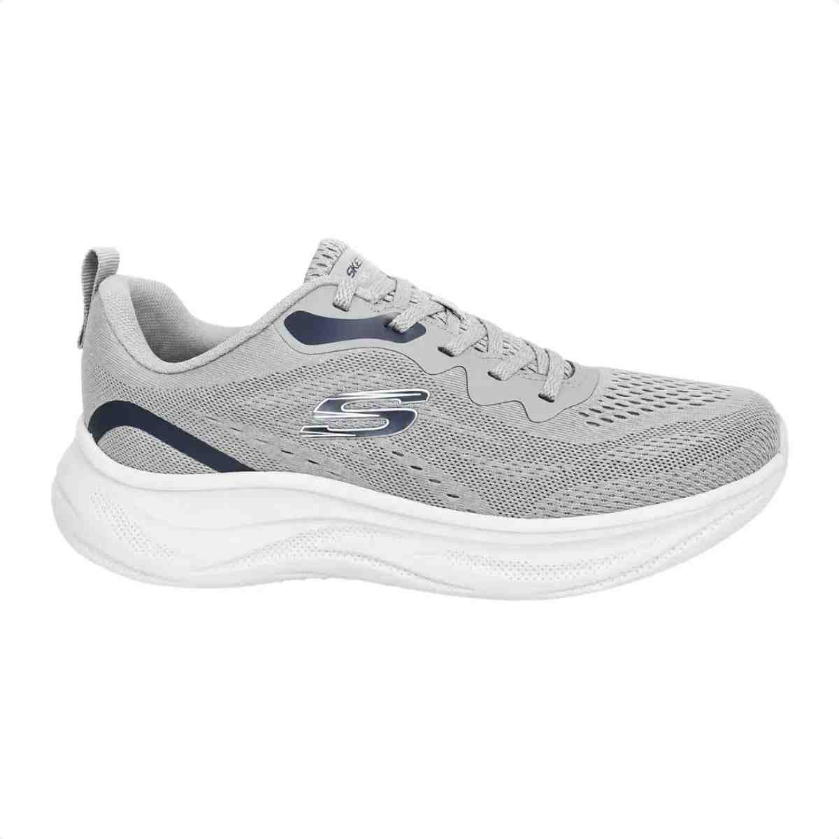 Tenis De Corrida Masculino Skechers Skech Cloud Cinza