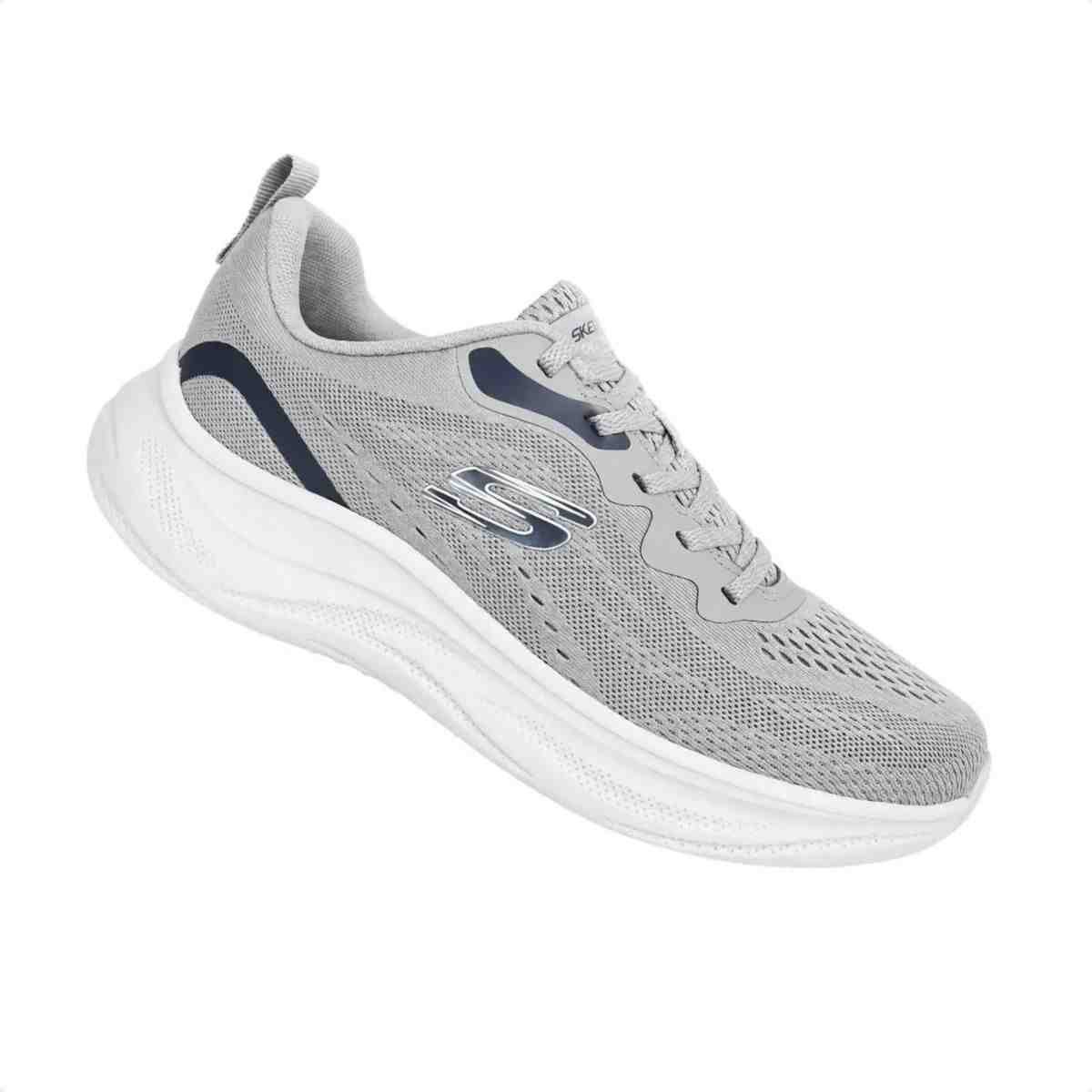 Tenis De Corrida Masculino Skechers Skech Cloud Cinza Cinza 2