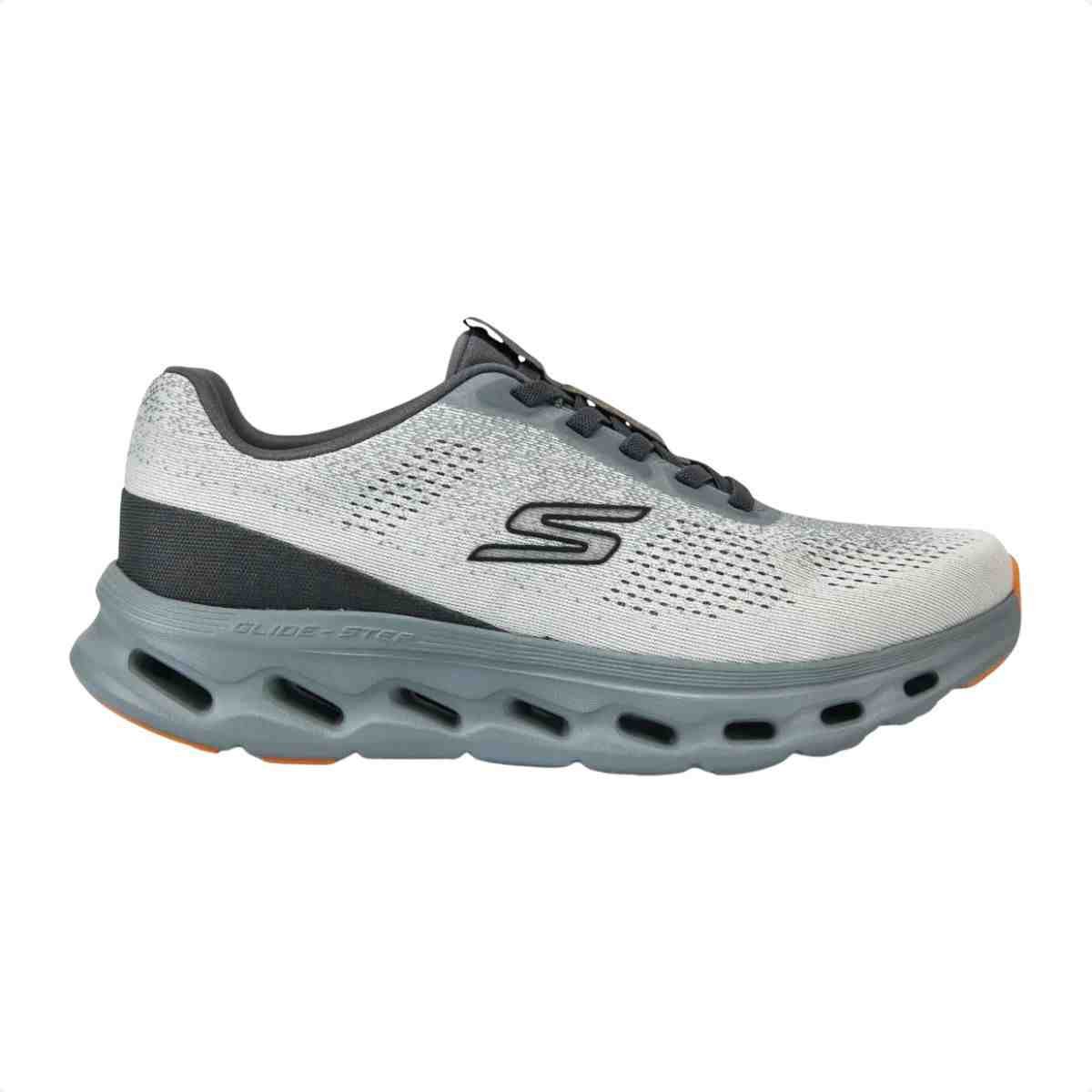 Tenis De Corrida Masculino Skechers Go Walk Glide Step Cinza