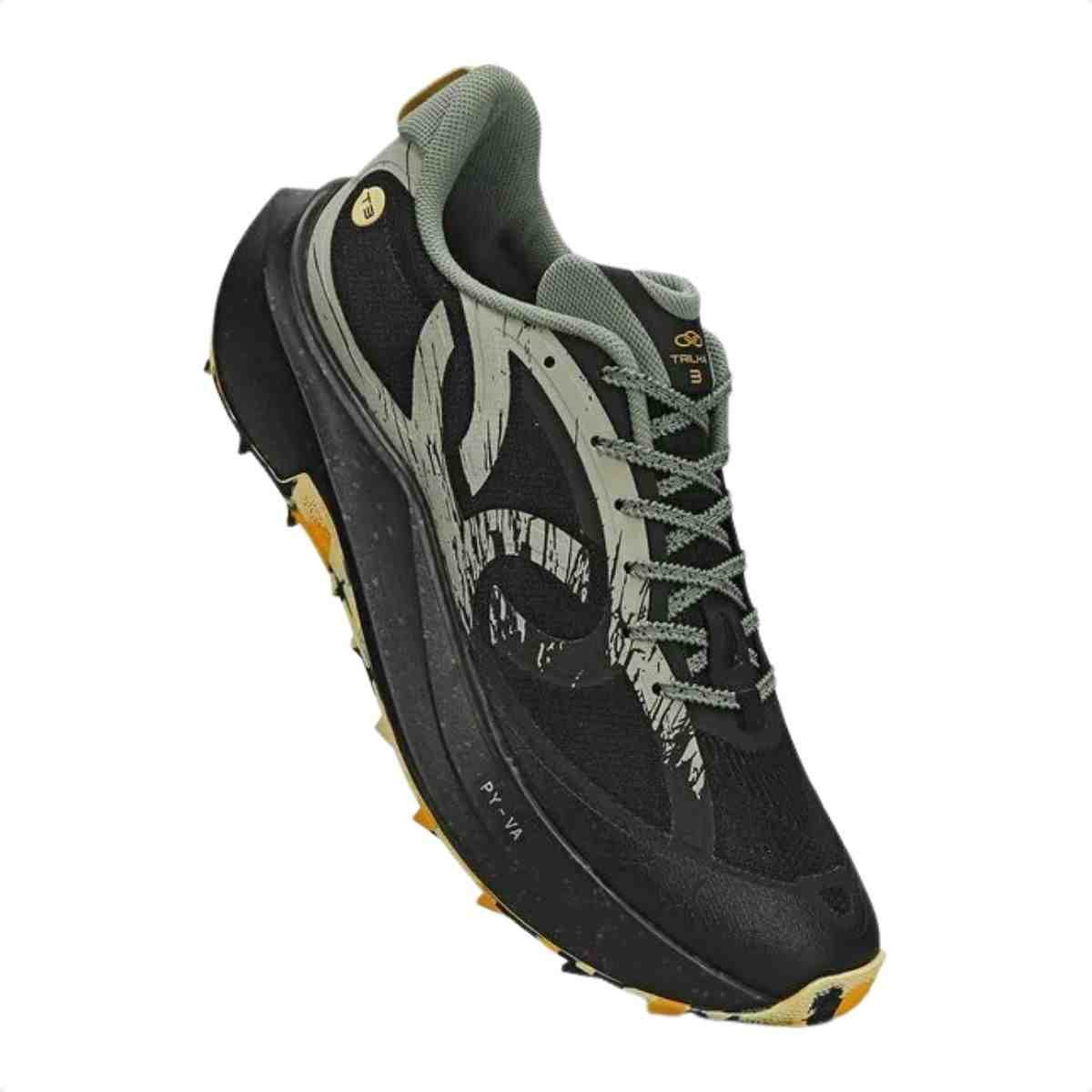 Tenis De Corrida Masculino Olympikus Corre Trilha 3 Preto Preto 2