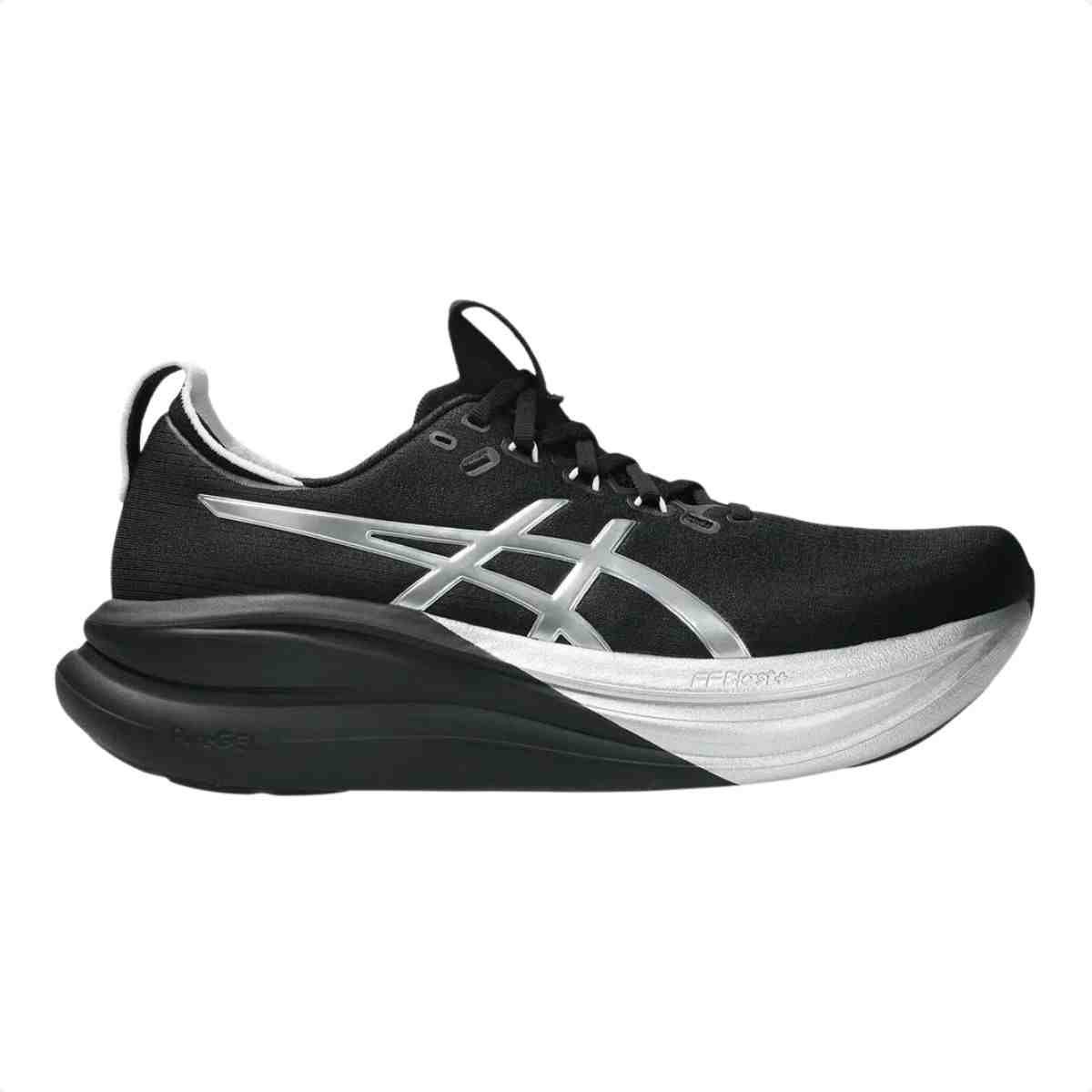 Tenis De Corrida Masculino Asics Gel Nimbus 28 Platinum Preto