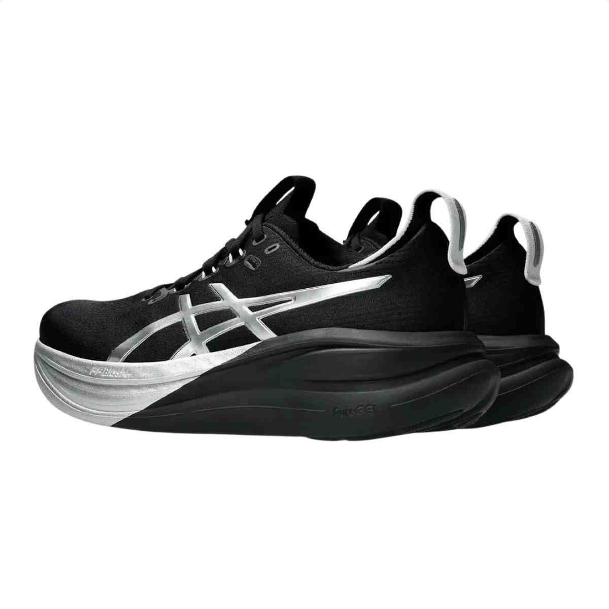 Tenis De Corrida Masculino Asics Gel Nimbus 28 Platinum Preto Preto 6