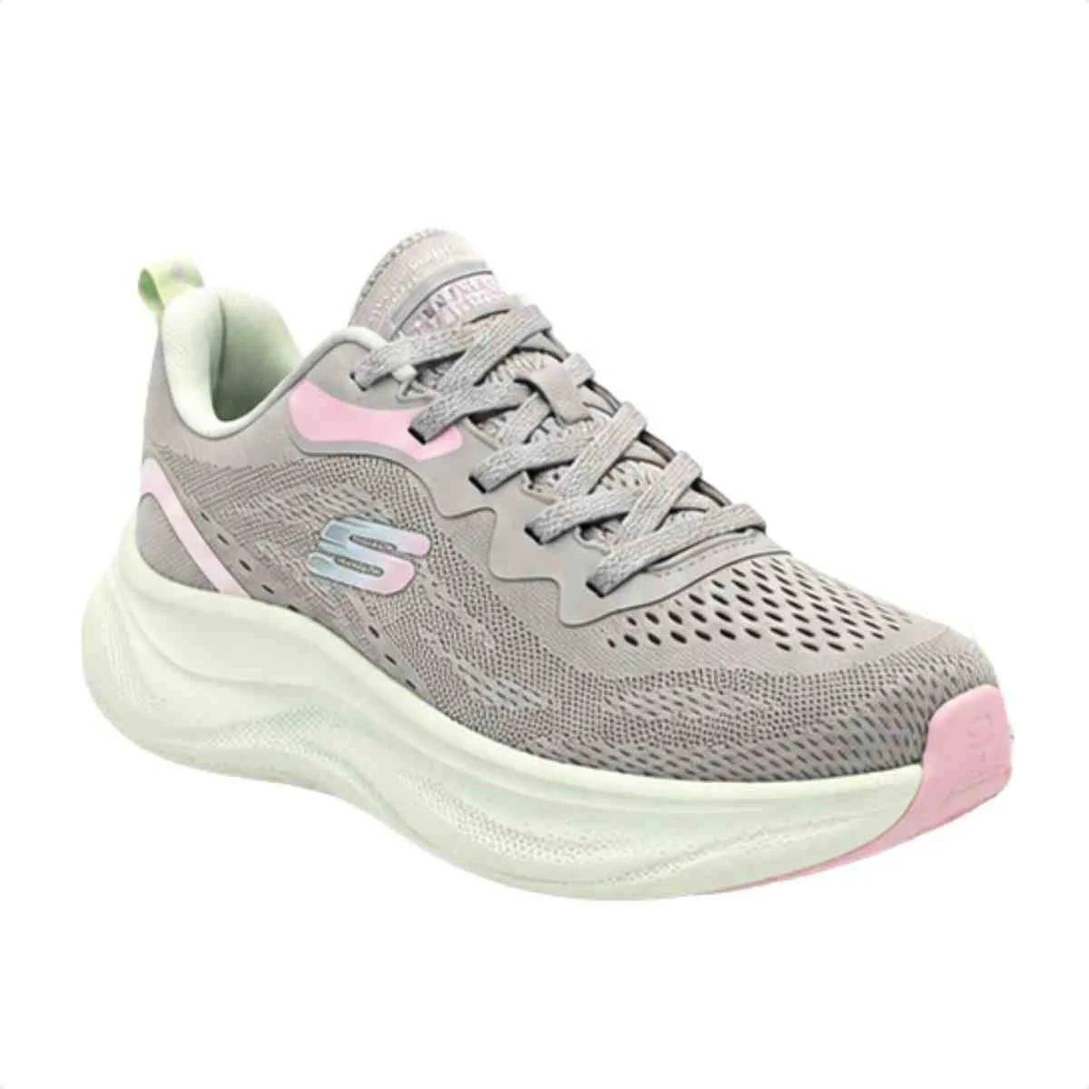 Tenis De Corrida Feminino Skechers Skech Cloud Bege Bege 2