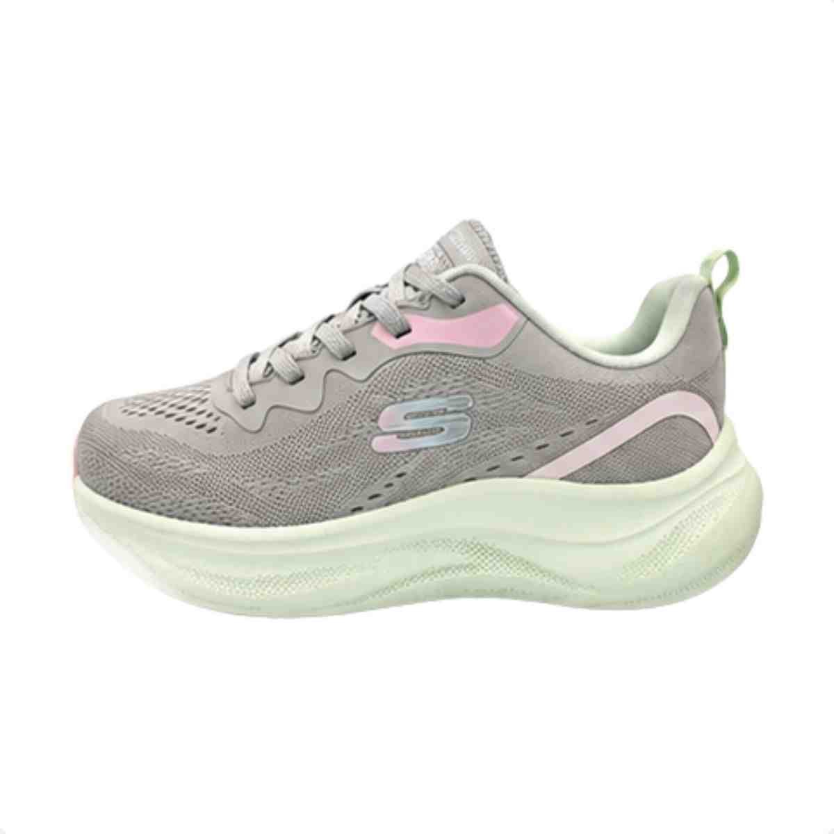 Tenis De Corrida Feminino Skechers Skech Cloud Bege Bege 7