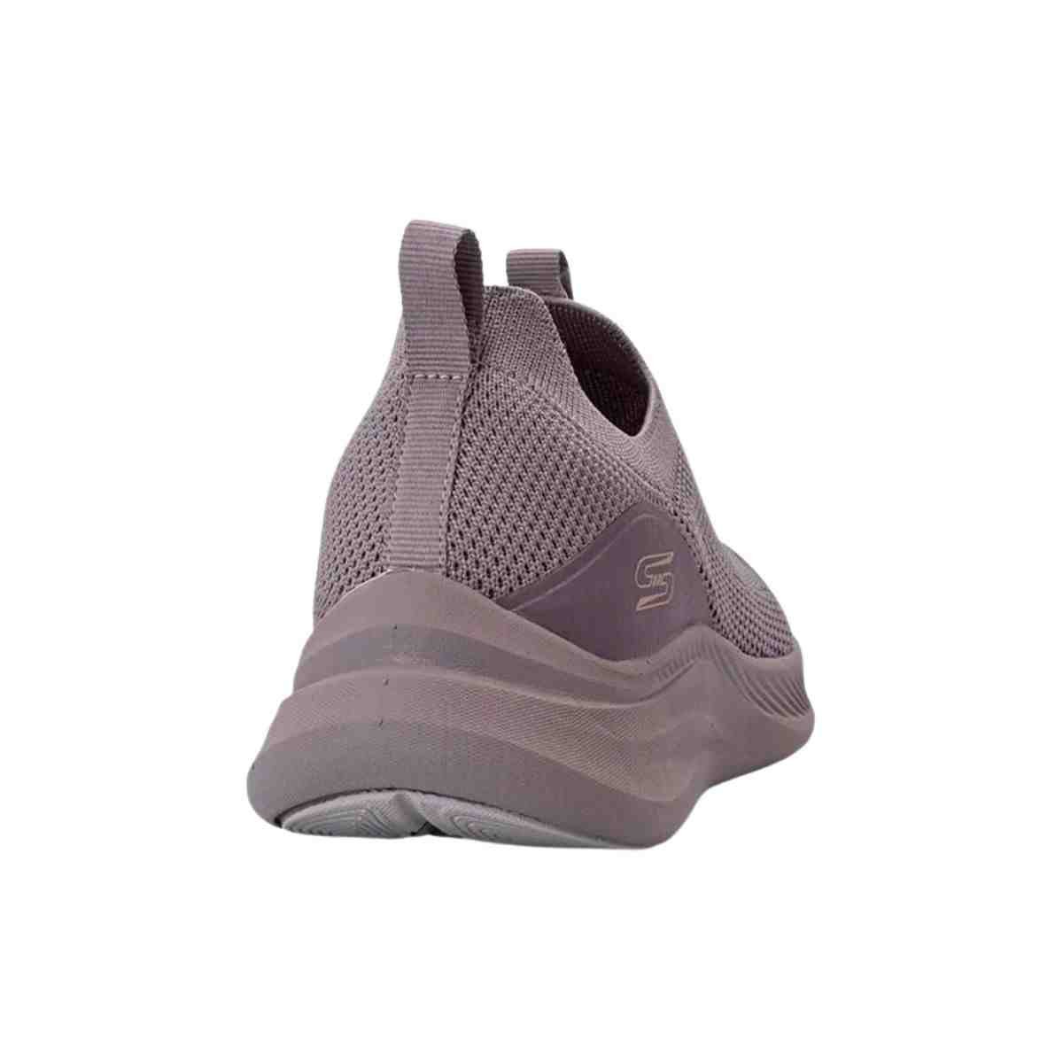 Tenis De Corridia Feminino Skechers Bobs Flex Chill Lavanda Cinza 4