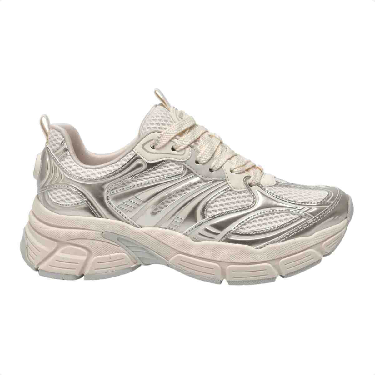 Tenis Moda Feminina Via Marte Dourado Dourado/bege 1