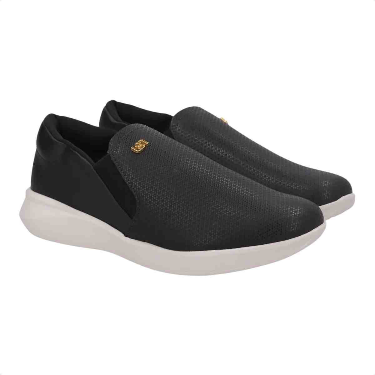 Tenis Moda Feminino Usaflex Preto Preto 2
