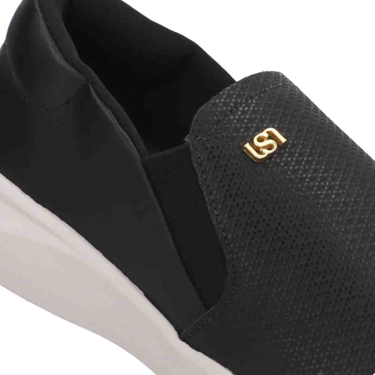 Tenis Moda Feminino Usaflex Preto Preto 3
