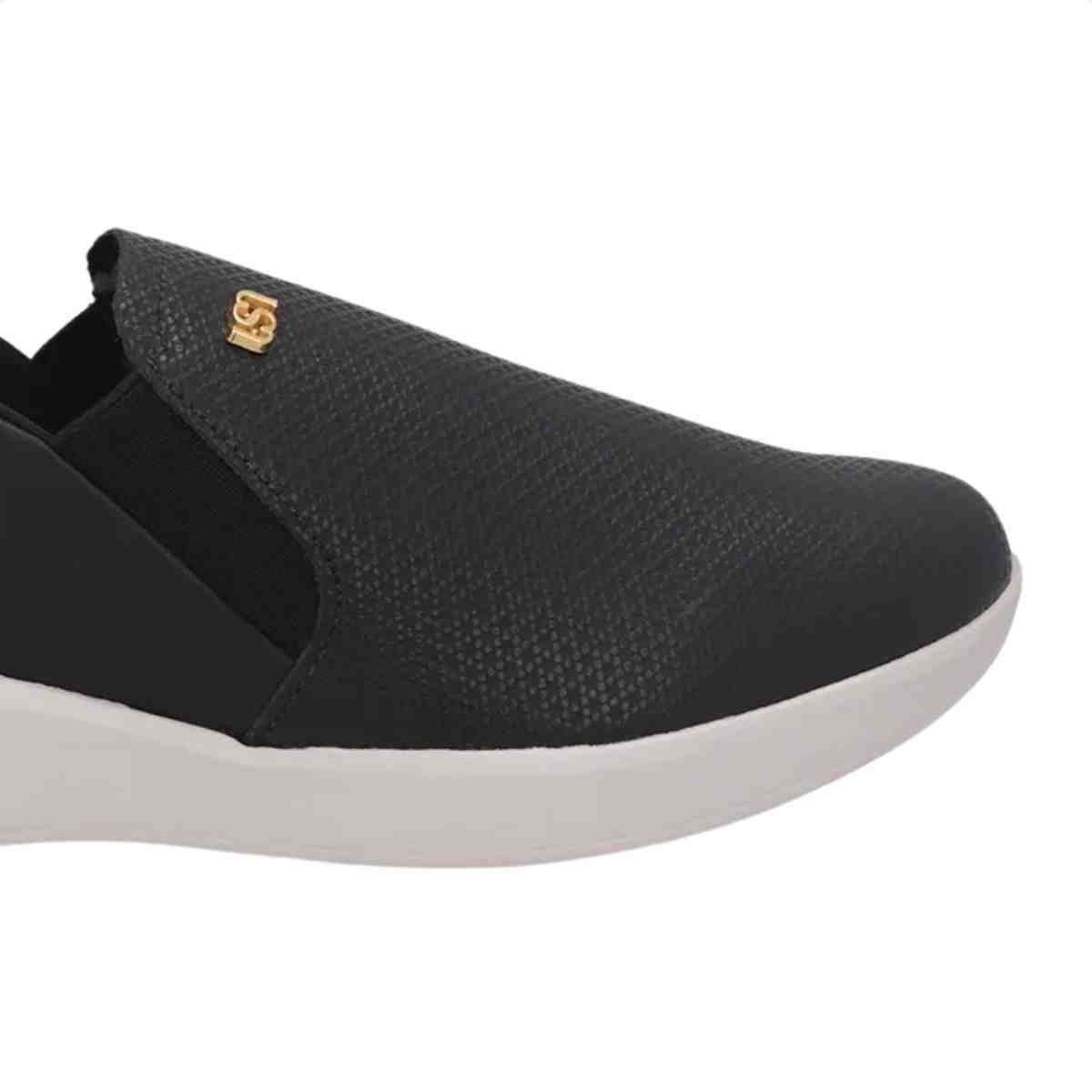 Tenis Moda Feminino Usaflex Preto Preto 6