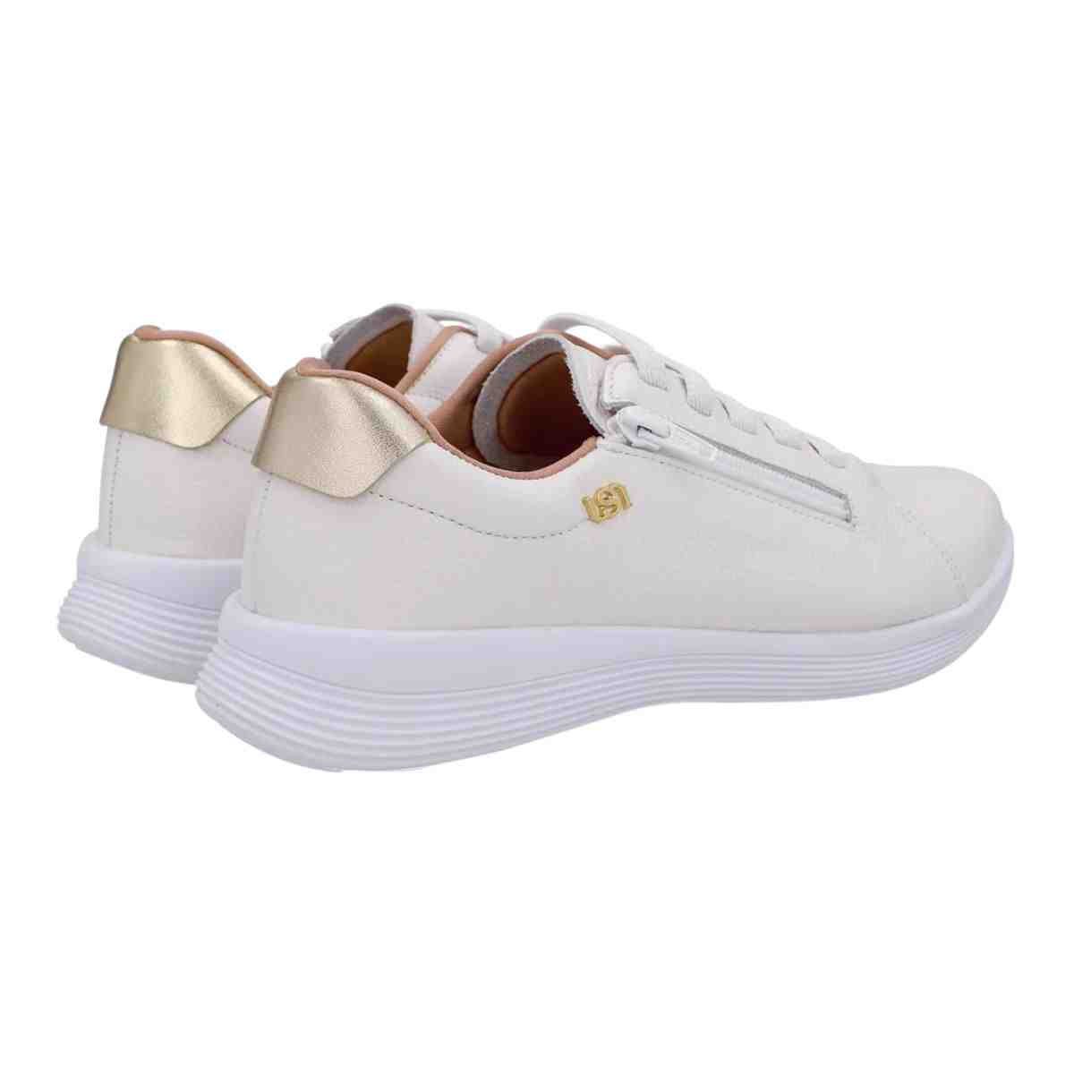 Tenis Moda Feminino Usaflex Branco Branco 4