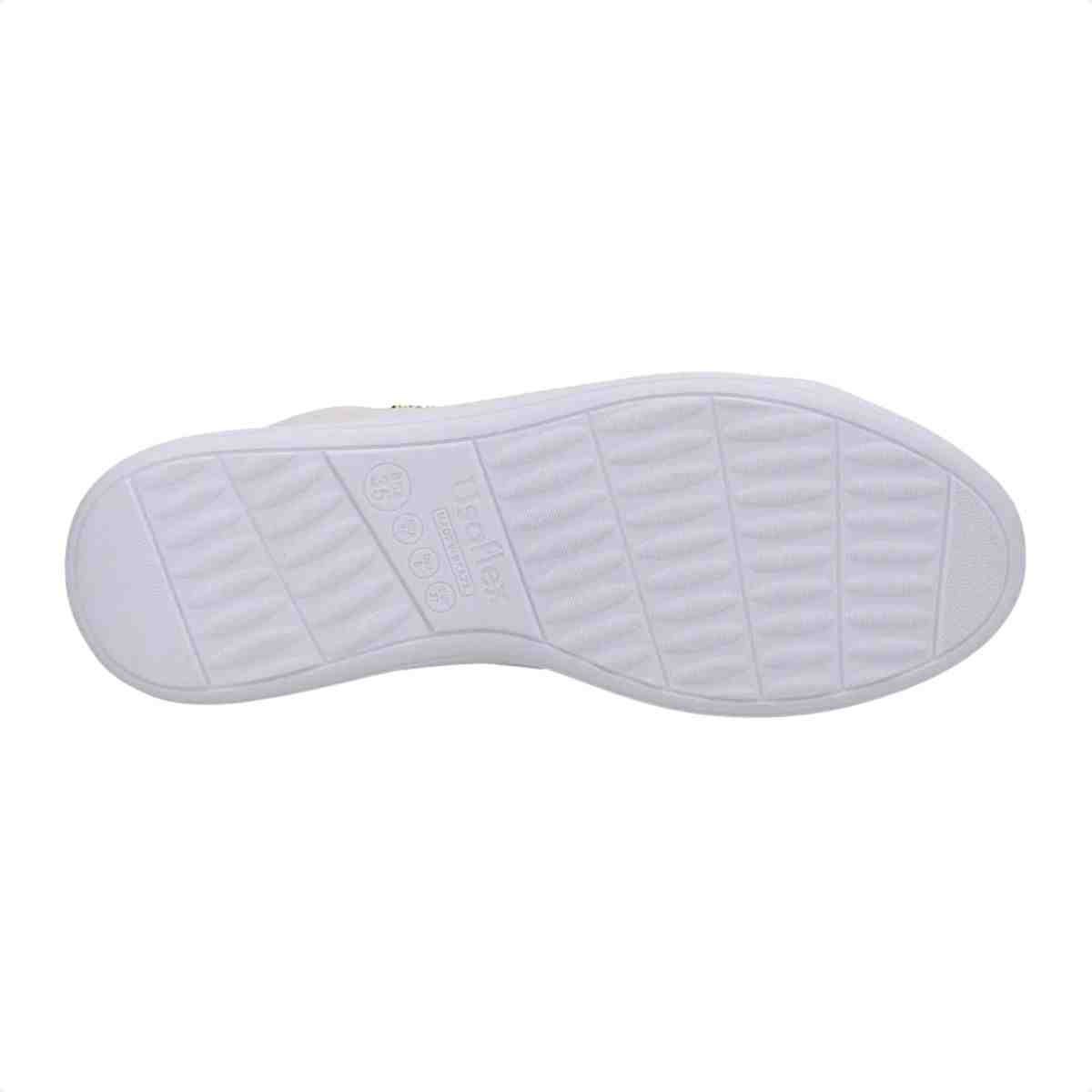 Tenis Moda Feminino Usaflex Branco Branco 5