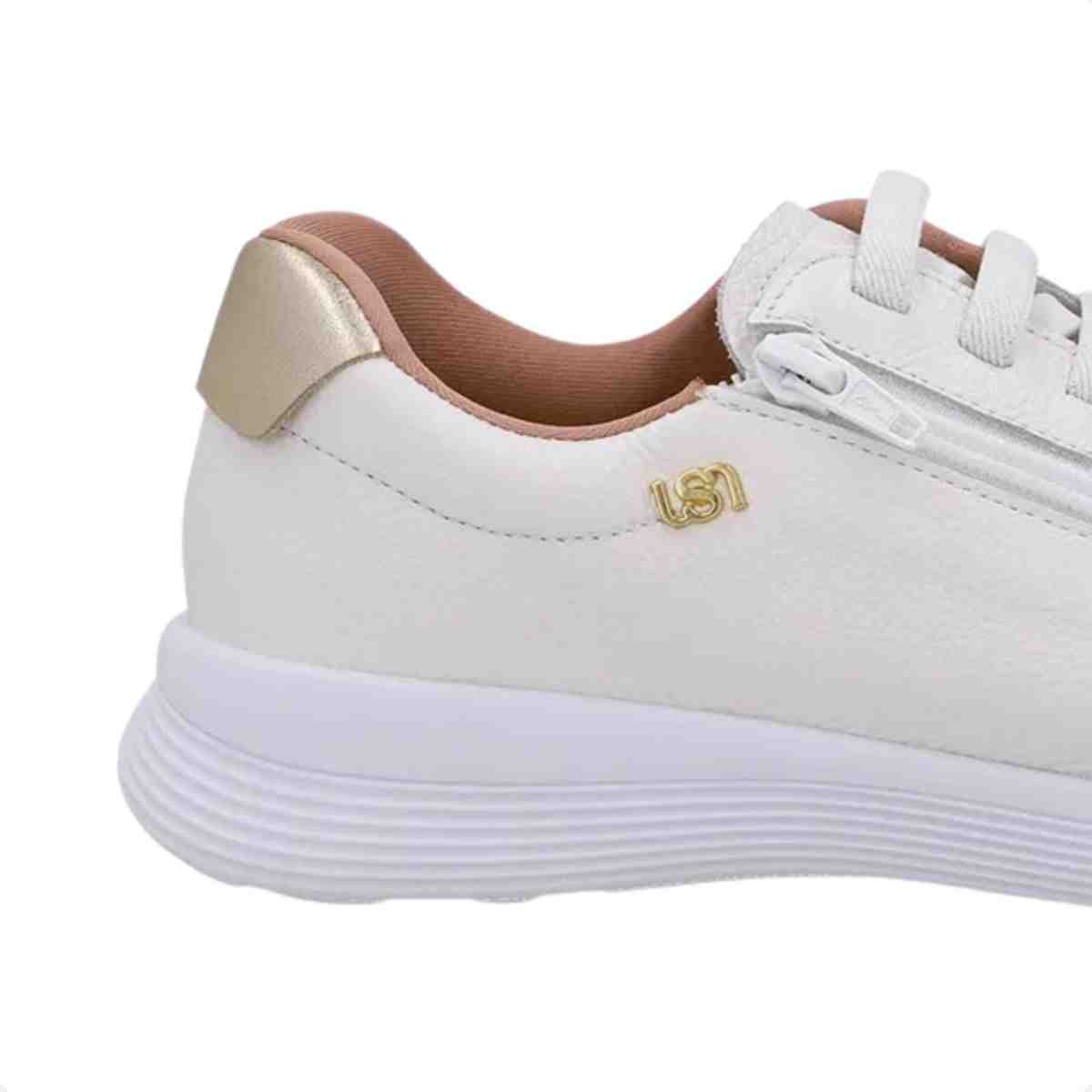 Tenis Moda Feminino Usaflex Branco Branco 7