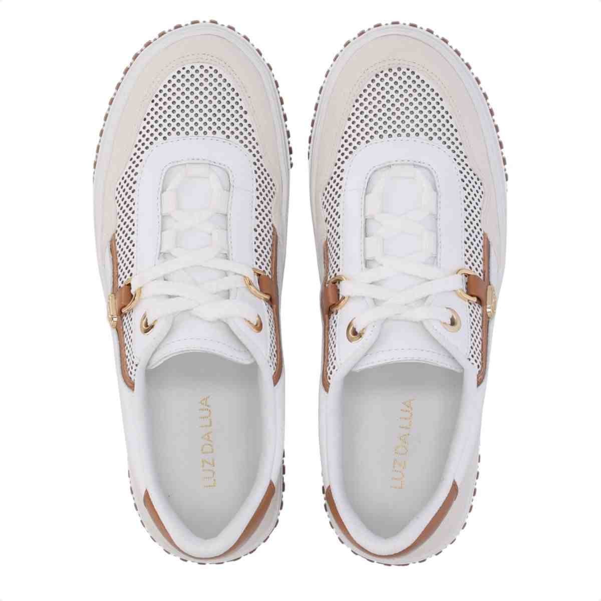 Tenis Moda Feminino Luz Da Lua Saara Off White 5