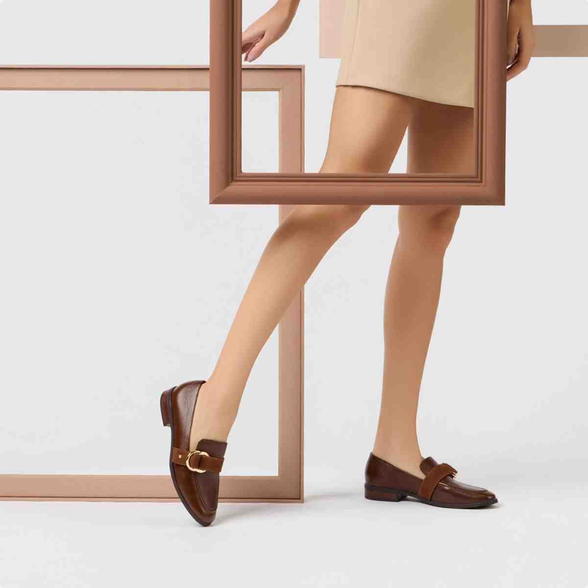 Sapato Mocassim Feminino Luz Da Lua Trufa Marrom 2
