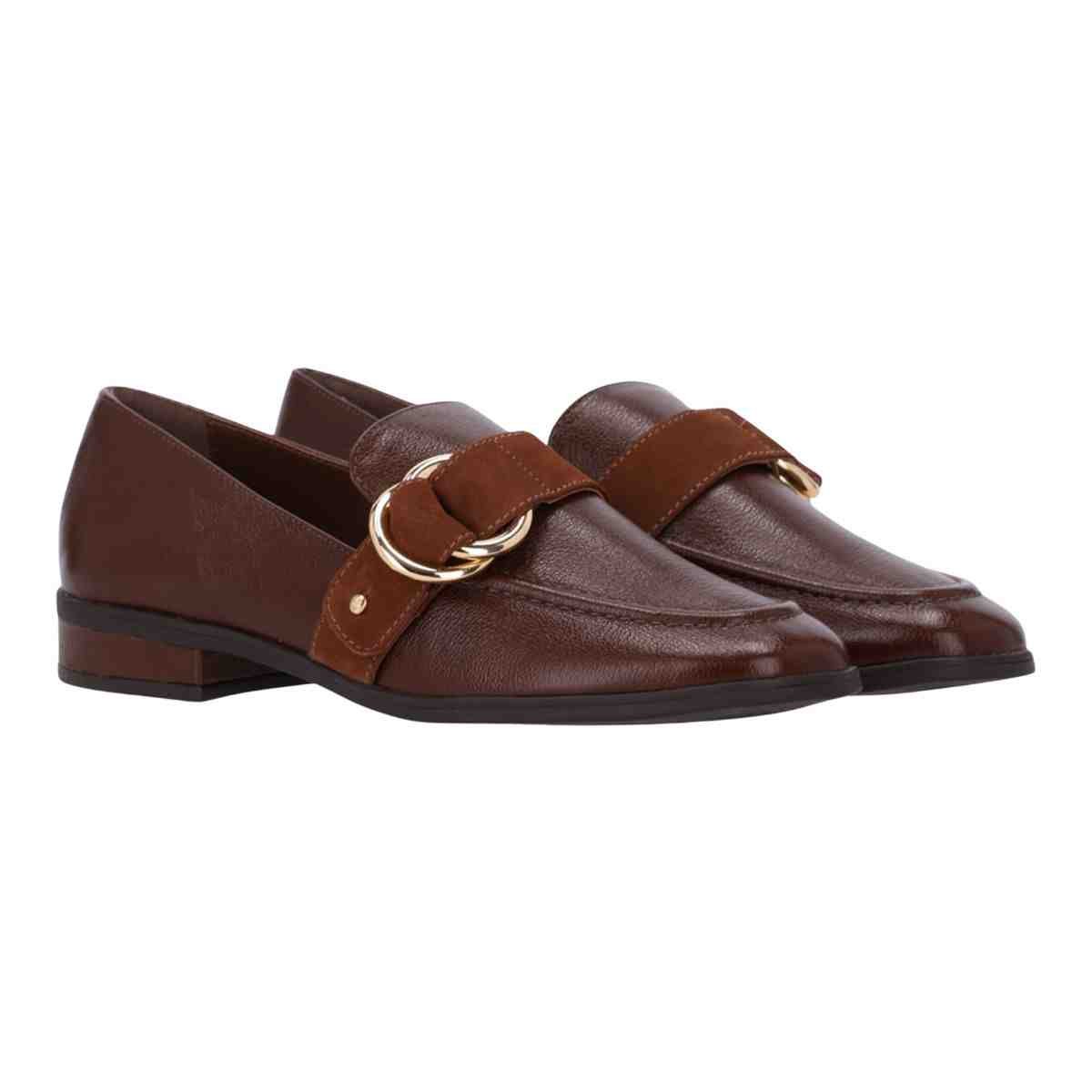 Sapato Mocassim Feminino Luz Da Lua Trufa Marrom 4