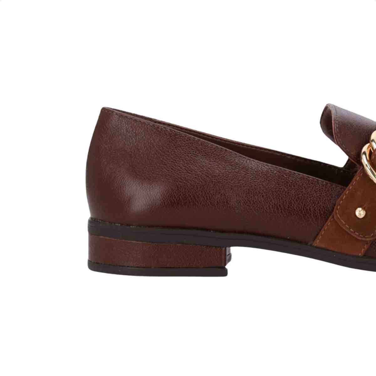 Sapato Mocassim Feminino Luz Da Lua Trufa Marrom 6