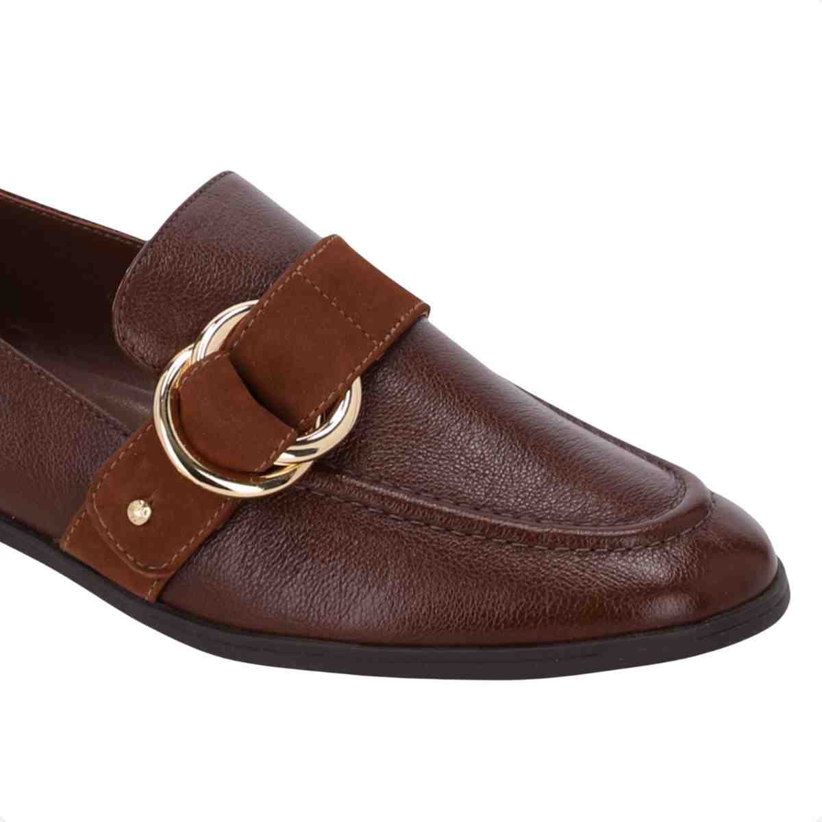 Sapato Mocassim Feminino Luz Da Lua Trufa Marrom 7
