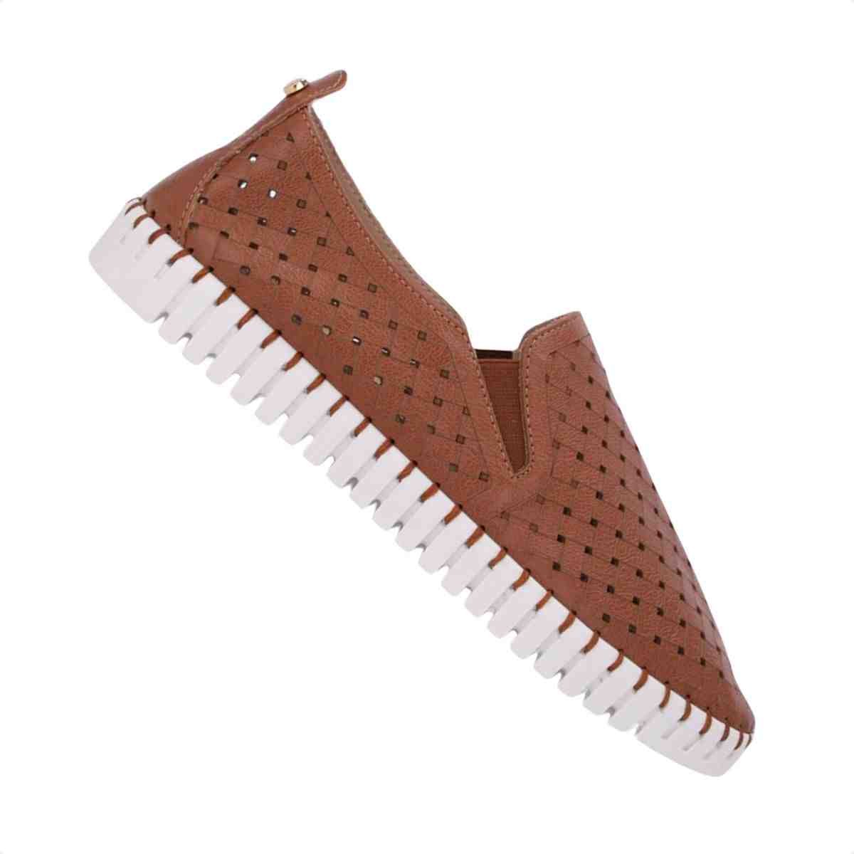 Tenis Moda Feminino Luz Da Lua Ambar Marrom 5