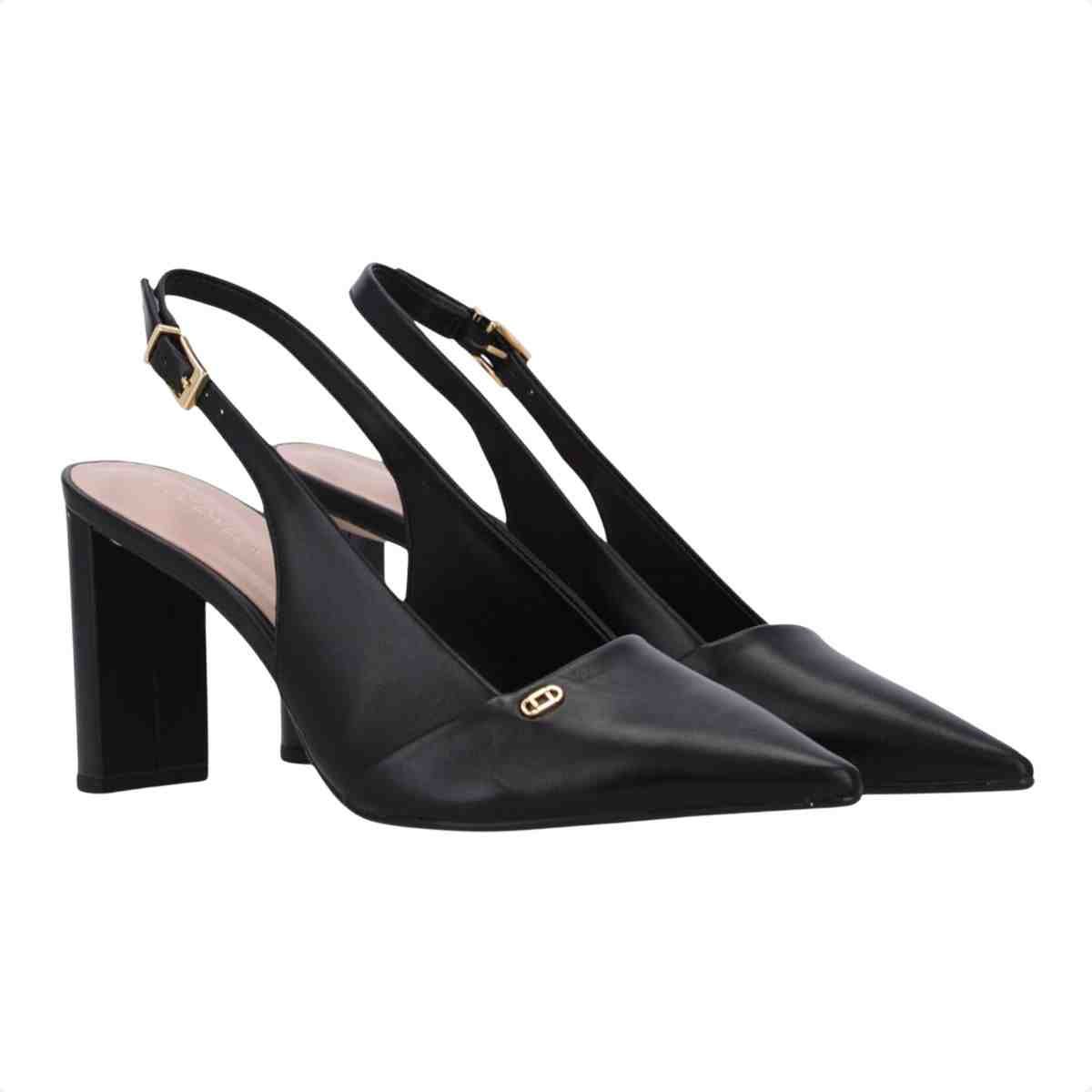 Sapato Mule Feminino Luz Da Lua Preto Preto 3
