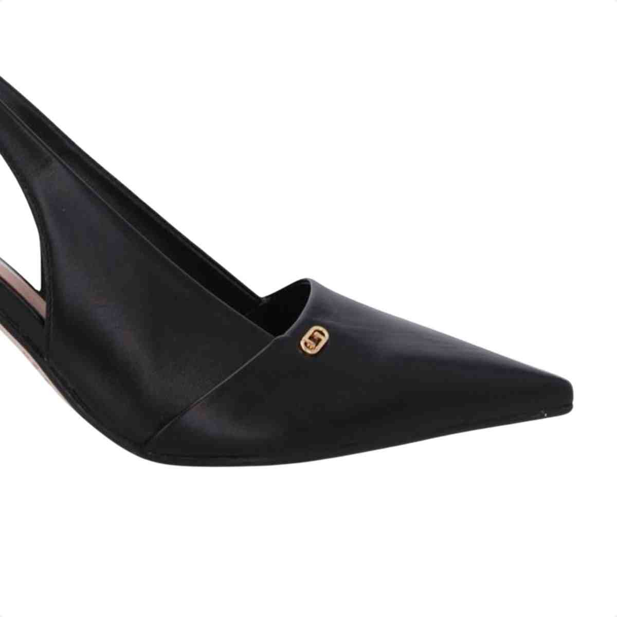 Sapato Mule Feminino Luz Da Lua Preto Preto 5