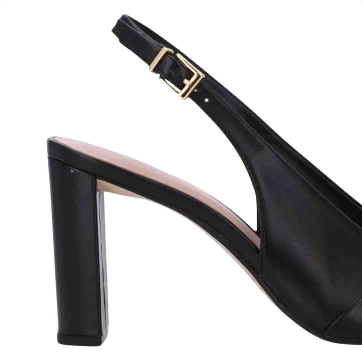 Sapato Mule Feminino Luz Da Lua Preto Preto 6