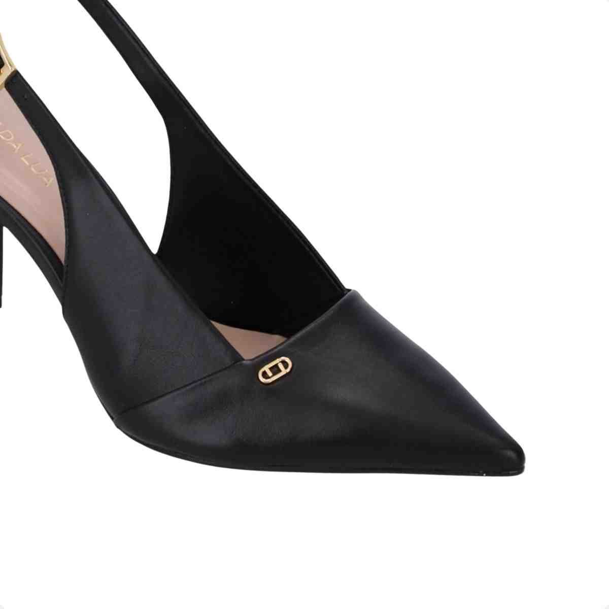 Sapato Mule Feminino Luz Da Lua Preto Preto 7