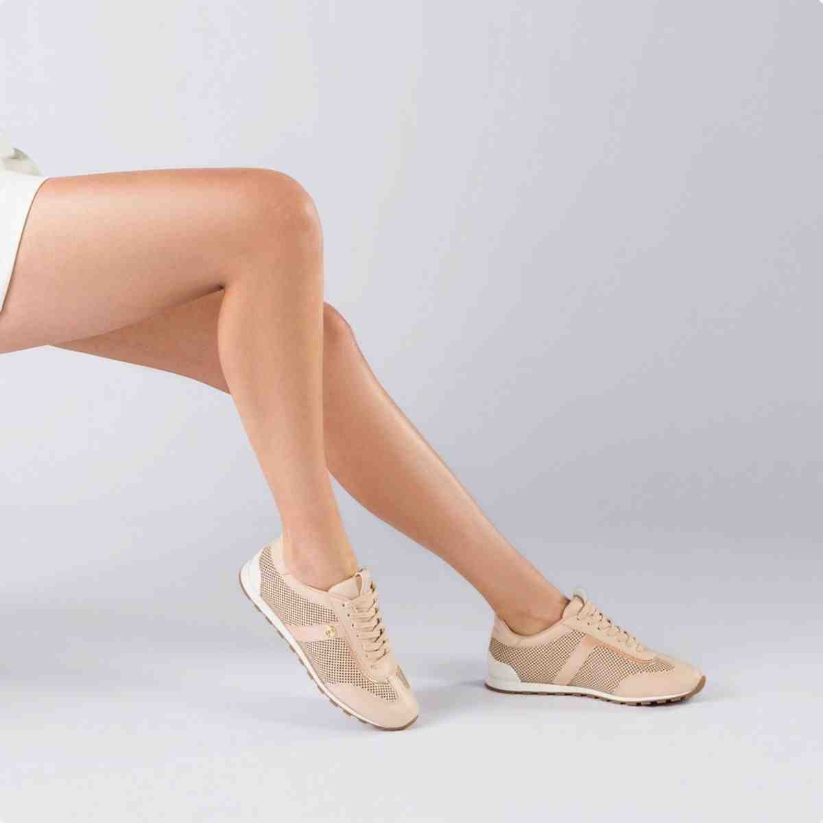 Tenis Moda Feminino Luz Da Lua Bege Bege 7