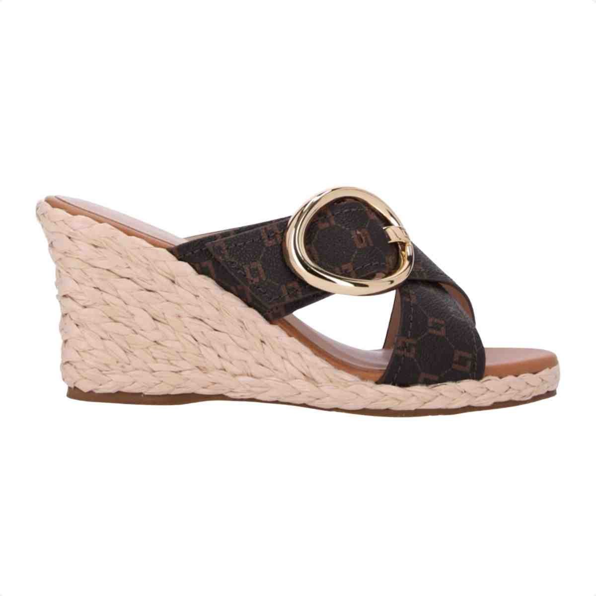 Tamanco Anabela Feminino Luz Da Lua Mocca