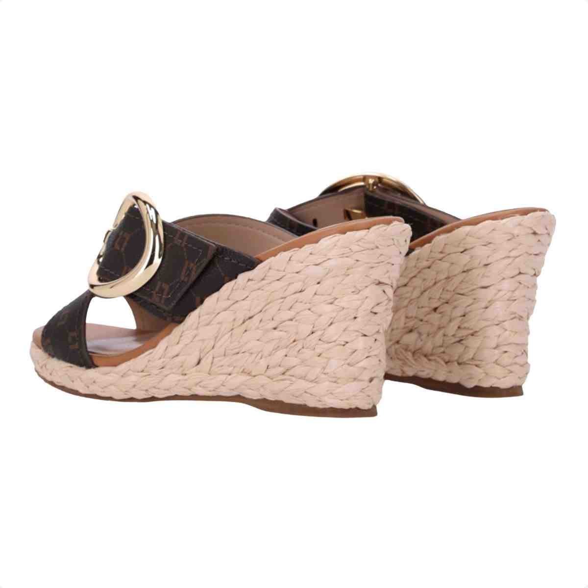Tamanco Anabela Feminino Luz Da Lua Mocca Mocca 3