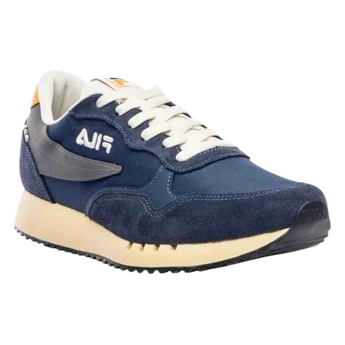 Tênis Casual Masculino Fila Euro Jogger Vintage Azul Marinho Azul Marinho/Bege 2