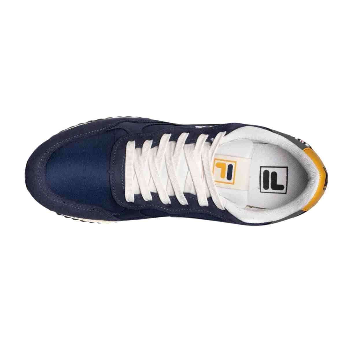 Tênis Casual Masculino Fila Euro Jogger Vintage Azul Marinho Azul Marinho/Bege 5