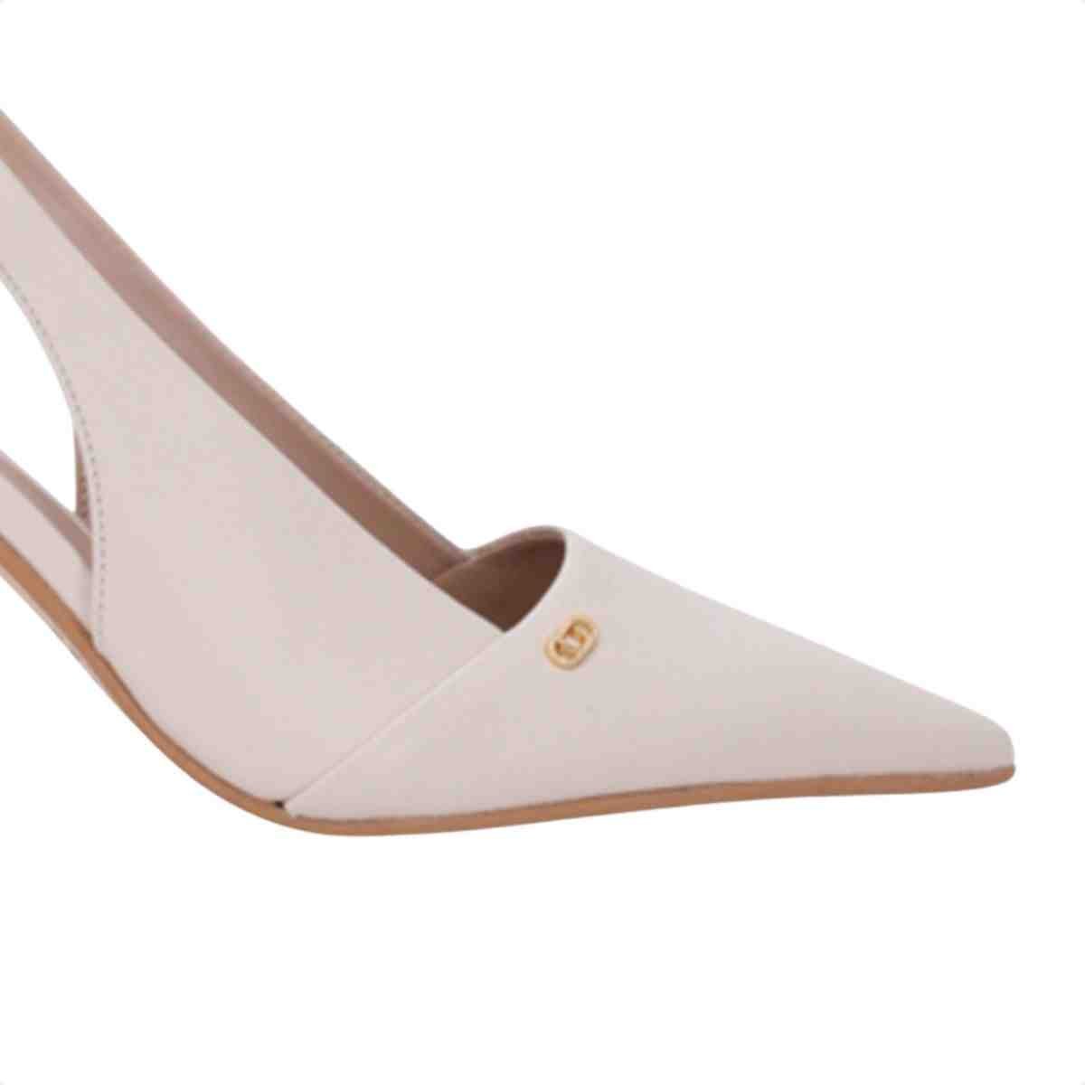 Sapato Mule Feminino Luz Da Lua Panna Panna 5