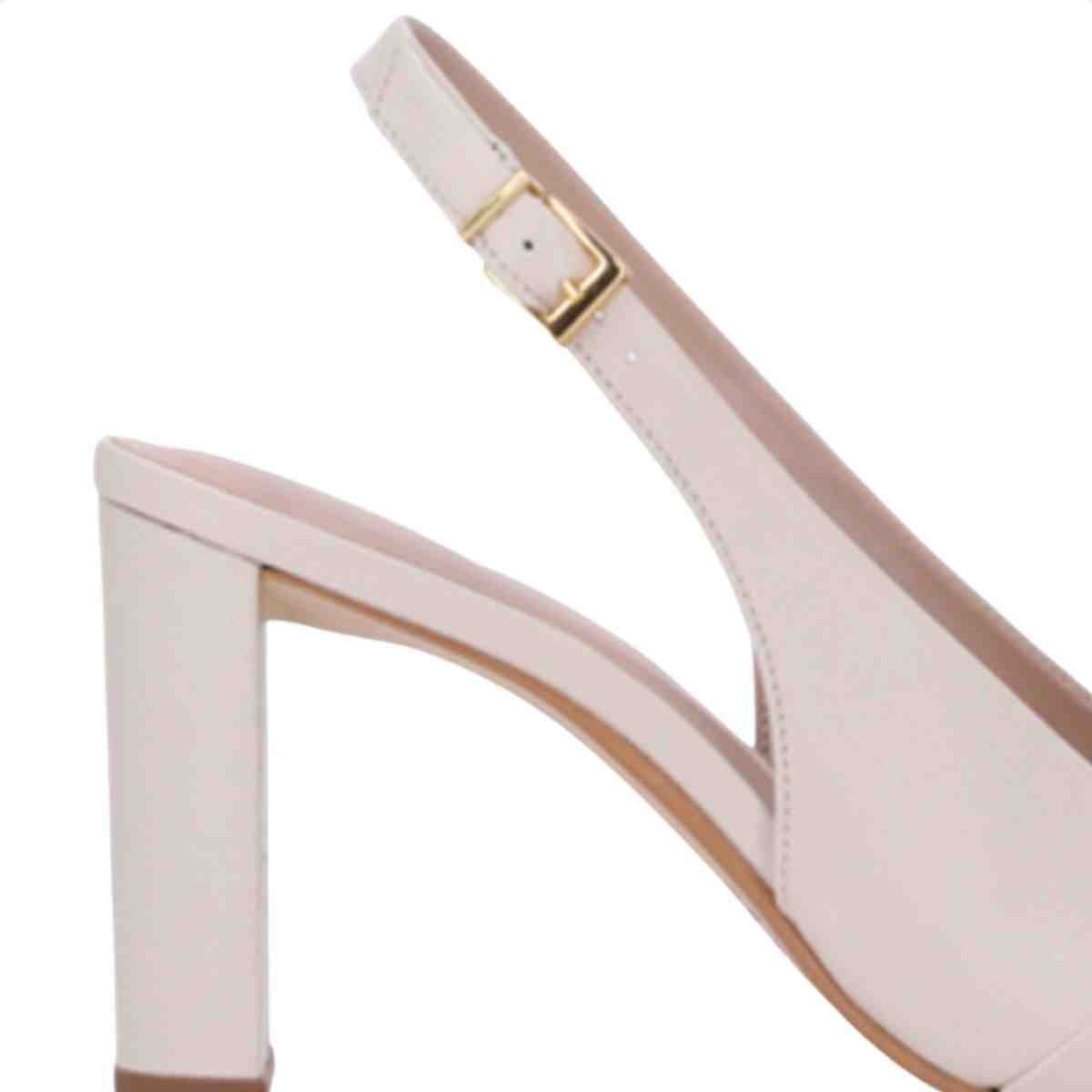 Sapato Mule Feminino Luz Da Lua Panna Panna 6