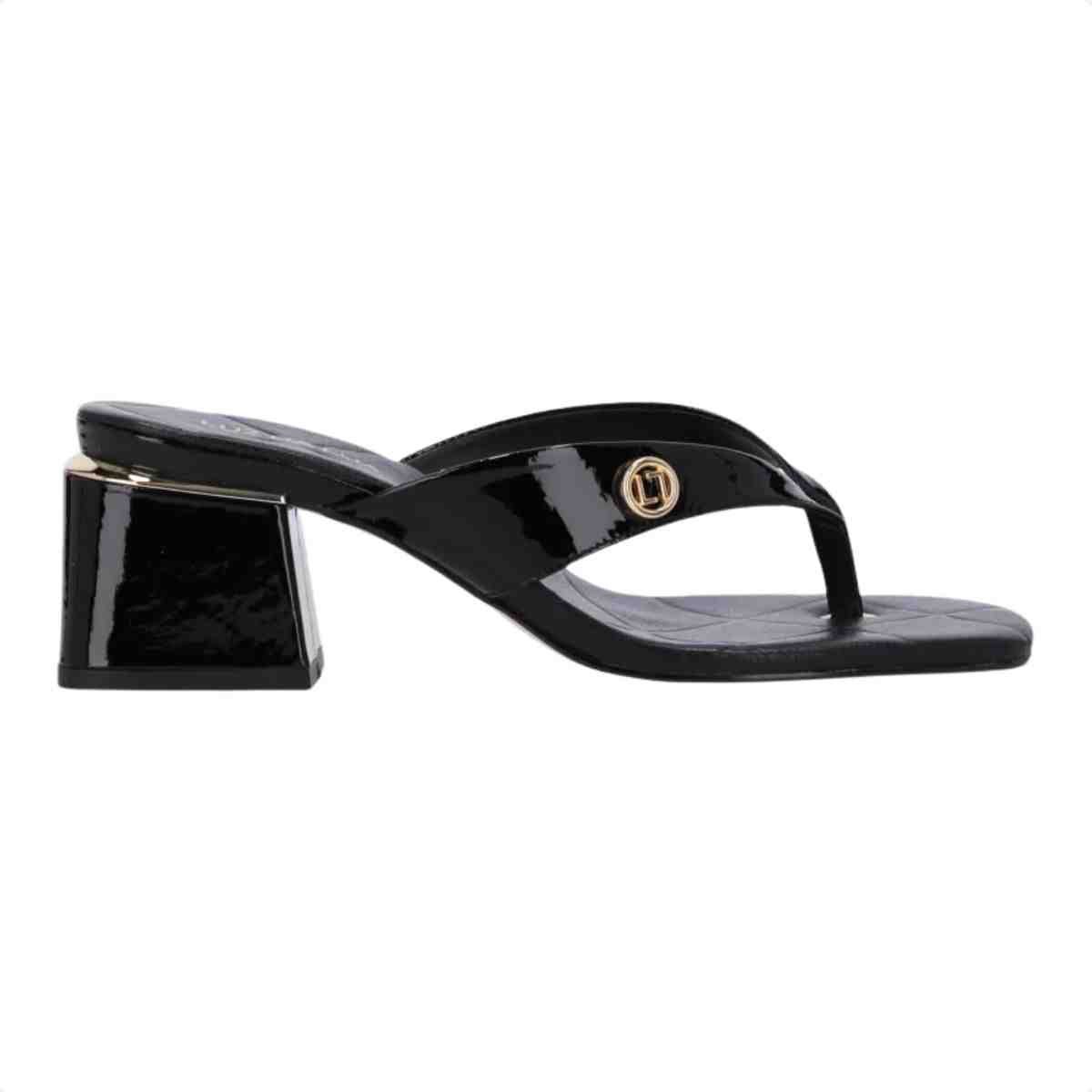 Tamanco Salto Baixo Grosso Feminino Luz Da Lua Preto