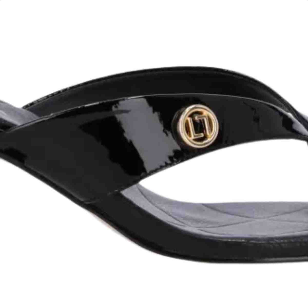Tamanco Salto Baixo Grosso Feminino Luz Da Lua Preto Preto 6