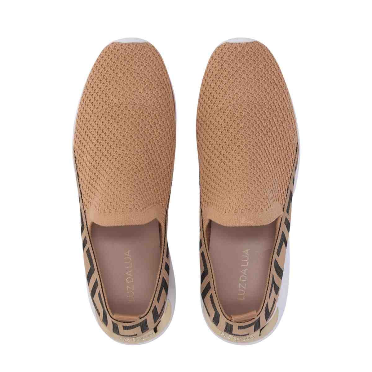 Tenis Moda Feminino Luz Da Lua Amendoa Amendoa 4