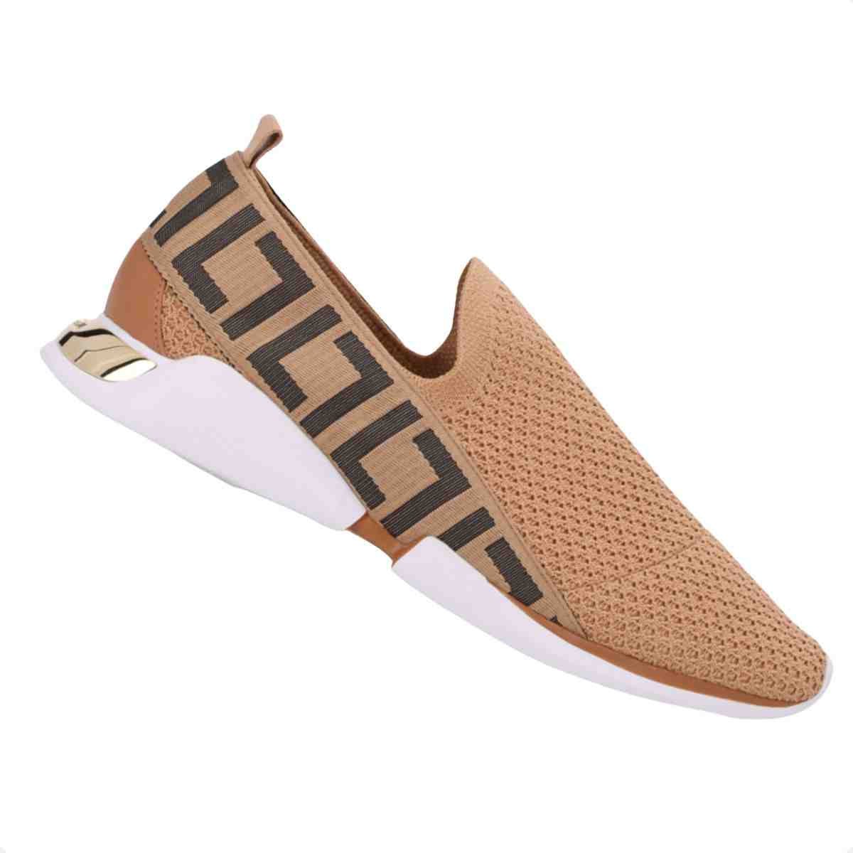Tenis Moda Feminino Luz Da Lua Amendoa Amendoa 7